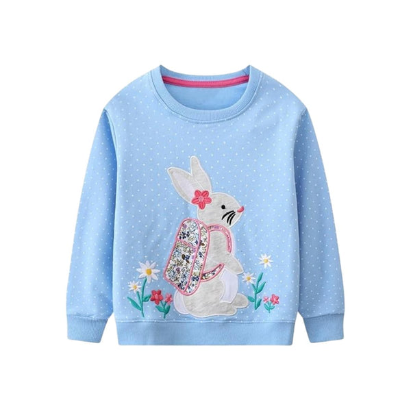 Kintish Toddler Girls Soft Cotton Sweatshirt